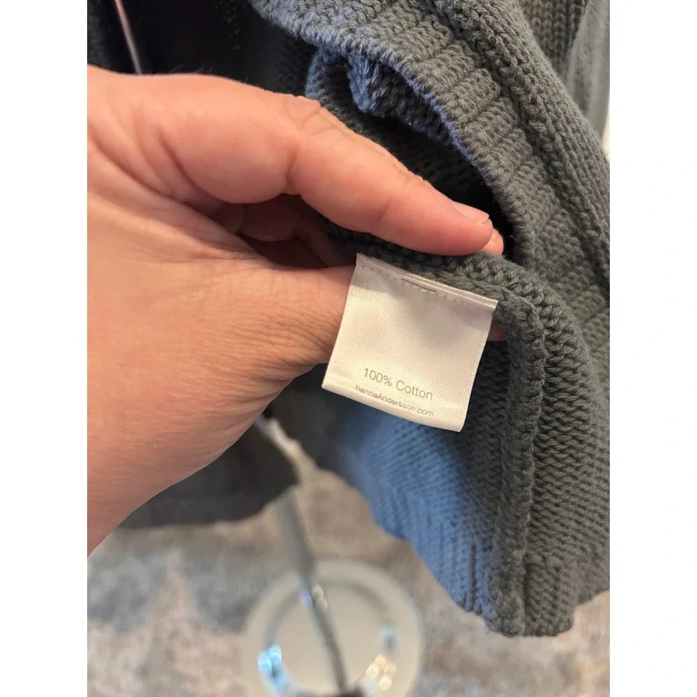 Hanna Andersson‎ Girls Gray Button Front Cardigan